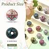 40Pcs 8 Colors Bohemian Style Printed Schima Wood Beads WOOD-FS0002-52-3