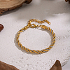 304 Stainless Steel Rope Chain Bracelets for Women AF5599-4-1