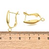 Brass Hoop Earring Finding KK-C087-10G-3