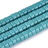 Opaque Solid Color Glass Beads Strands GLAA-N026-3x6mm-16-1