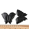 Natural Black Gold Gemstone Carved Beads G-G202-02-3