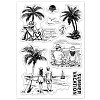 Custom Summer Theme PVC Plastic Clear Stamps DIY-WH0631-0072-8