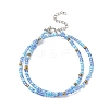 Glass Seed Beaded Two Loops Wrap Bracelet for Women BJEW-JB09216-2