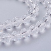 Transparent Glass Bead Strands X-GLAA-R095-8mm-15-3