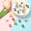 20Pcs UV Plating Acrylic European Beads OACR-YW0003-67-4