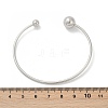 304 Stainless Steel Open Cuff Bracelets BJEW-R019-01P-02-5