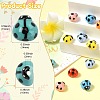16Pcs 8 Colors Handmade Porcelain Beads PORC-CJ0001-10-2