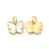 Brass Enamel Charms ZIRC-L103-053G-1