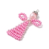 Baking Glass Pearl & Seed Beads Pendants PALLOY-MZ00368-01-3