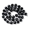 Natural Black Jade Beads Strands G-G182-B27-03-3