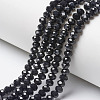 Opaque Solid Color Glass Beads Strands EGLA-A034-P1mm-D18-1