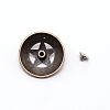 1-Hole Alloy Decorative Rivets PALLOY-WH0092-15AB-2