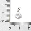 925 Sterling Silver Cubic Zirconia Pendants STER-Q001-01S-02-3