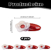 4Pcs Acrylic Alligator Hair Clips OHAR-LP0002-17B-2