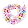 Anti-Tarnish Electroplate Glass Beads Strands EGLA-T021-8mm-15-14-2