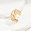 Stainless Steel Fashion Open Cuff Ring for Women CU6656-4