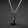 Stainless Steel Column Pendant Necklaces for Women SF8174-1-2