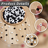 600Pcs 2 Colors Dyed Natural Wood Beads WOOD-SC0002-37B-5