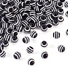 Striped Resin Beads RESI-TAG0001-01-1