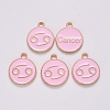 Alloy Enamel Pendants ENAM-S124-01B-09D-2