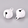 Baking Paint Iron Bell Pendants IFIN-WH0052-03F-1