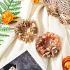 2Pcs 2 Colors Chic Solid Color French Satin Pigtail Hair Tie for Elegant Hairstyles OHAR-TA0001-10C-5