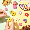 16Pcs 16 Styles Silicone Beads SIL-YW0002-03-5