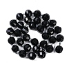 Natural Black Onyx(Dyed & Heated) Beads Strands G-G182-B06-05-3