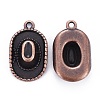 Tibetan Style Alloy Pendants TIBEP-4422-R-NR-2