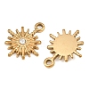 304 Stainless Steel Rhinestone Pendants RB-CBA9349-01G-2