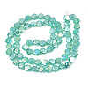 Electroplate Glass Beads Strands EGLA-N002-27-E05-2