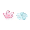 UV Plating Acrylic Bead Caps X-PACR-B003-06-2