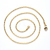 Vacuum Plating 304 Stainless Steel Coreana Chain Necklace NJEW-S420-005A-G-2