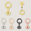 5Pcs 5 Colors Brass Clasps FIND-SP0004-10-7