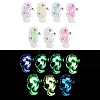 10Pcs Transparent Luminous Acrylic Pendants TACR-FP0001-02B-1