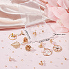 CREATCABIN 10Pcs 5 Style Brass Stud Earring Findings KK-CN0001-88-7