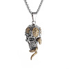 Snake Skull Alloy Gothic Pendant Box Chain Necklaces FS-WG2281F-01-5