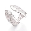304 Stainless Steel Cuff Open Rings for Women RJEW-N052-20P-1