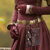 Rectangle PU Leather Medieval Waist Belt Bag with 2Pcs Glass Potion Bottles AJEW-WH0696-581A-4
