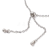 304 Stainless Steel Cable Chain Slider Bracelet Making BJEW-JB12959-02-4