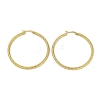 PVD Vacuum Plating 201 Stainless Steel Twist Hoop Earrings for Women EJEW-F345-21G-1