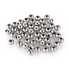 Non-Tarnish 304 Stainless Steel Round Seamed Beads A-STAS-R032-2mm-1