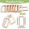 10Pcs Alloy Slider Buckles FIND-CY0001-96LG-2