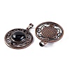 Natural Obsidian Pendants G-Q158-03-07-2