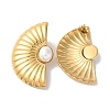 Titanium Steel Stud Earrings for Women EJEW-C110-10G-2