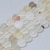 Natural White Agate Bead Strands G-T074-17-1