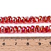 Electroplate Transparent Glass Beads Strands EGLA-N022-05B-C06-4