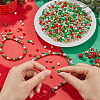 Christmas Theme 1500Pcs 5 Colors Opaque Acrylic Beads MACR-SP0001-01A-01-3