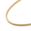 Brass Square Snake Chain Necklaces MAK-L009-05G-2