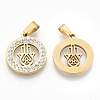 201 Stainless Steel Pendants STAS-N089-42G-2